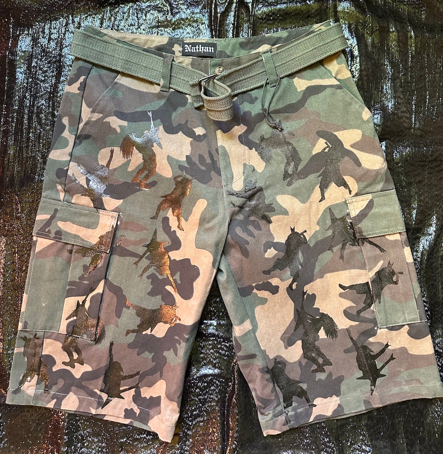 Dimebag Darrell Jungle Camo Shorts