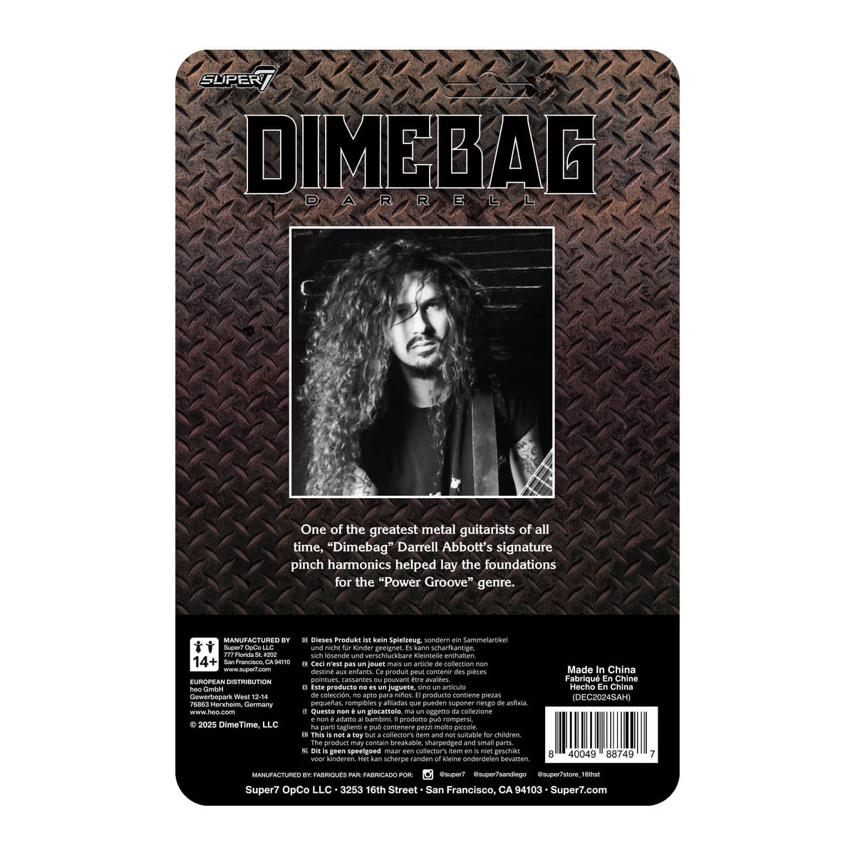 Super 7 - Dimebag Darrell ReAction Figure (Culprit)