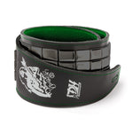 Load image into Gallery viewer, Dimebag Darrell Handmade Green Leather Strap - BLACK Flats
