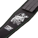 Load image into Gallery viewer, Dimebag Darrell Handmade Green Leather Strap - BLACK Flats
