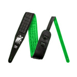 Load image into Gallery viewer, Dimebag Darrell Handmade Green Leather Strap - BLACK Flats
